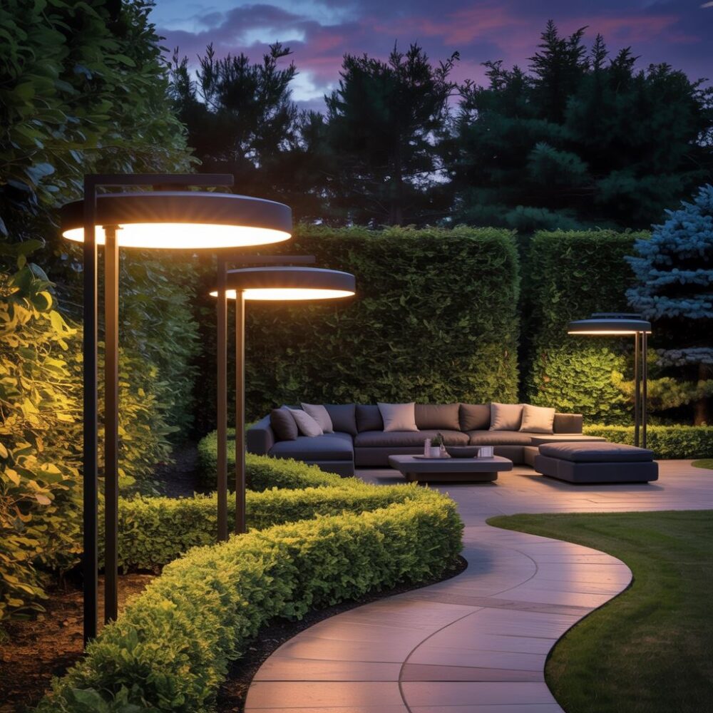 Duża lampa ogrodowa