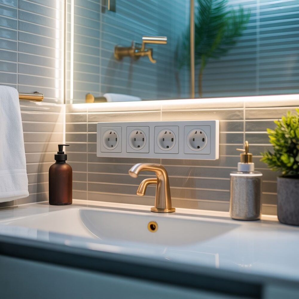 Gniazdko w łazience