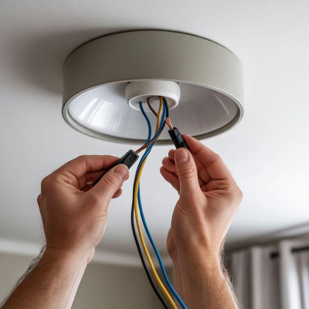 Instalacja lampy sufitowej