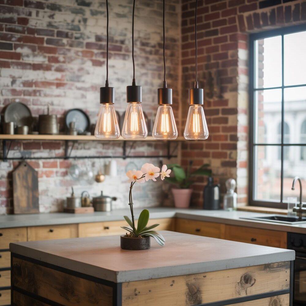 Loftowa lampa wyspowa