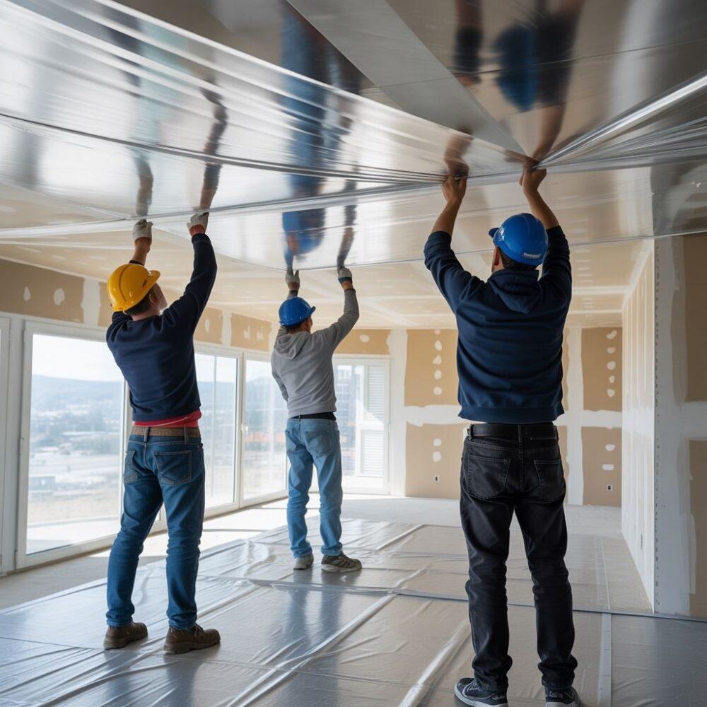 Montaż folii paroizolacyjnej