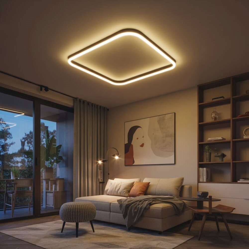 Paski LED na ścianie