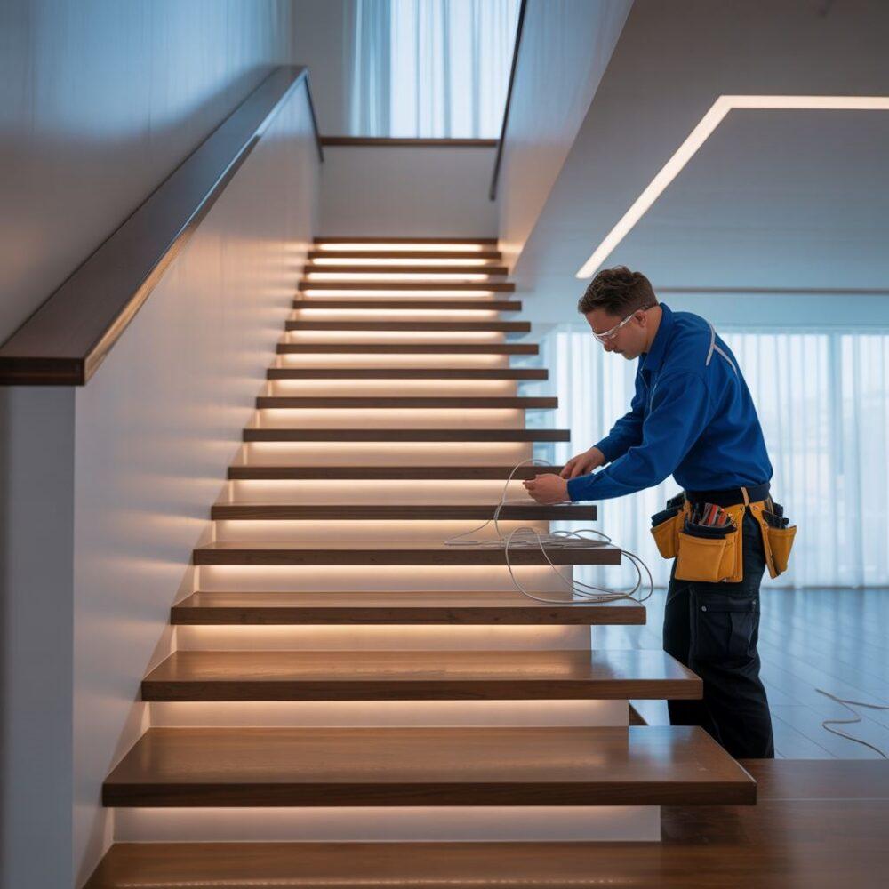 Podłączanie lamp schodowych