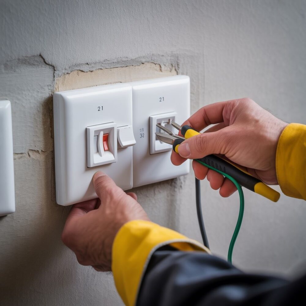 Podłączanie włącznika podwójnego