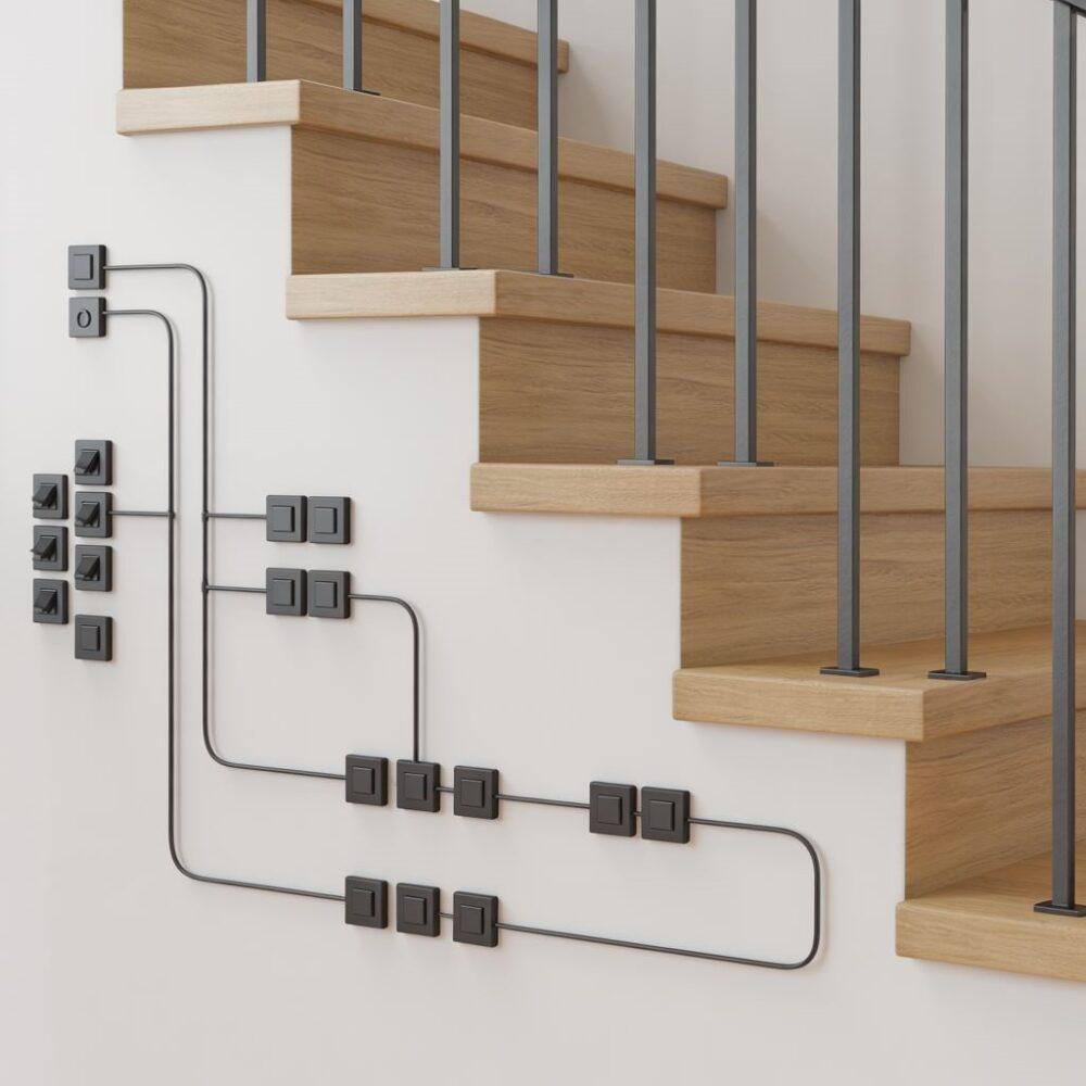 Podłączenie włącznika schodowego