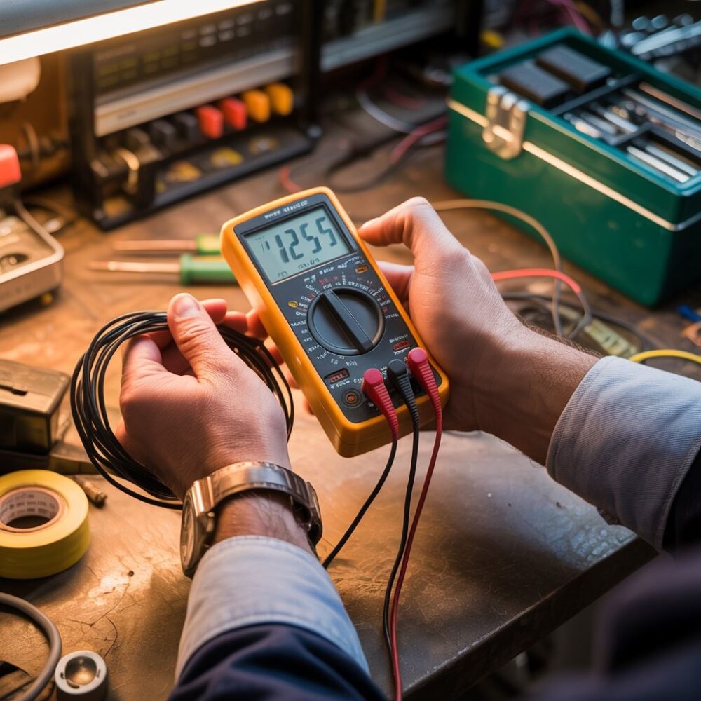 Przewód elektryczny podłączony