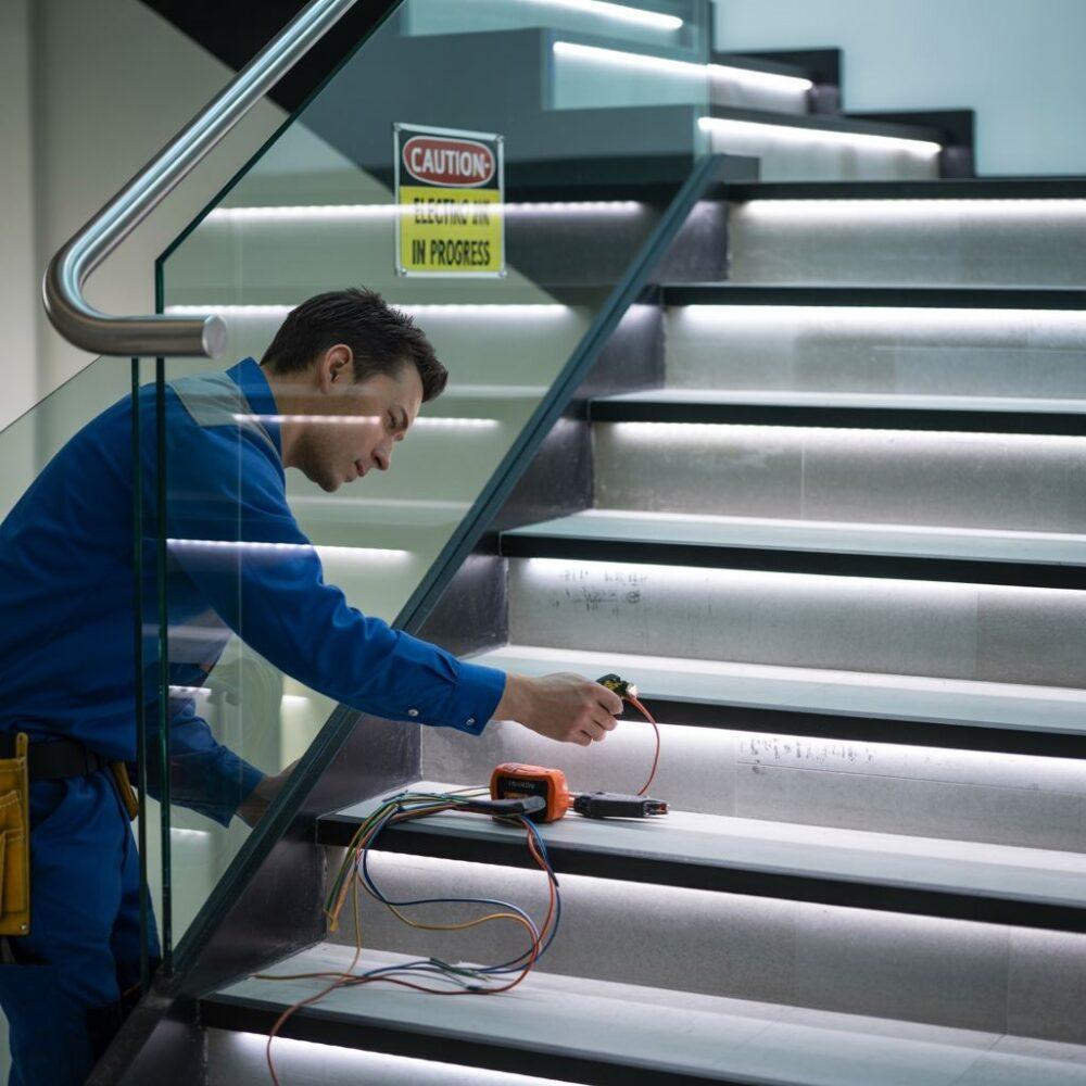 Przewody do lamp schodowych