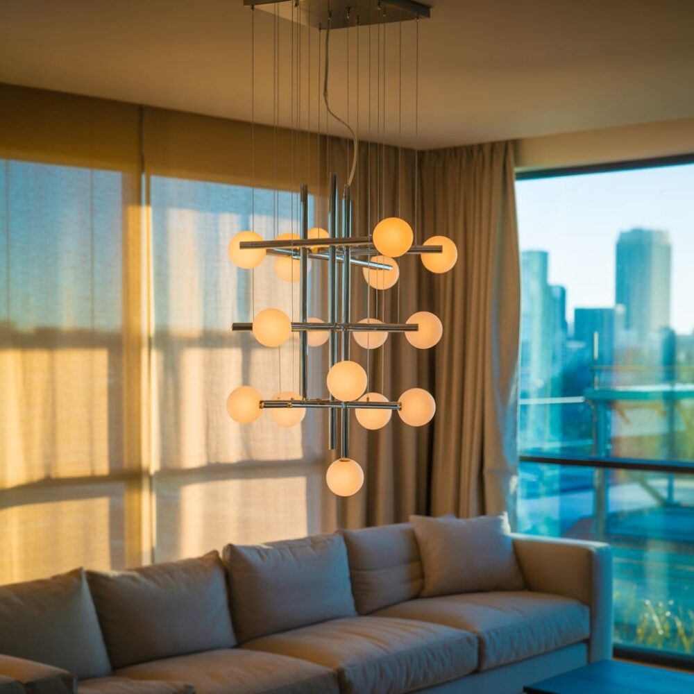 Stylowa lampa centralna