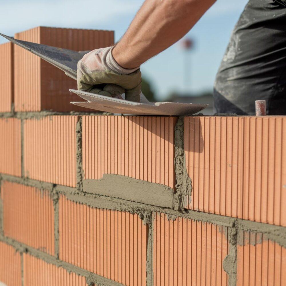 aplikacja zaprawy murarskiej