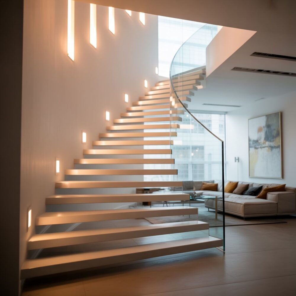 bezpieczne oświetlenie schodów