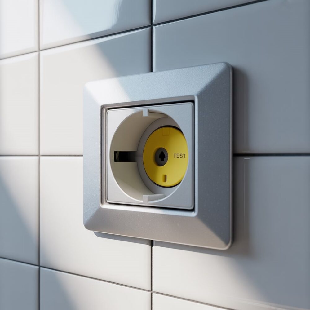 gniazdko elektryczne w łazience