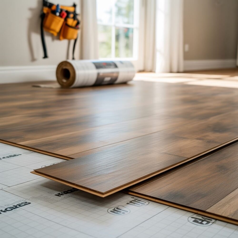 instalacja podkładu pod panele