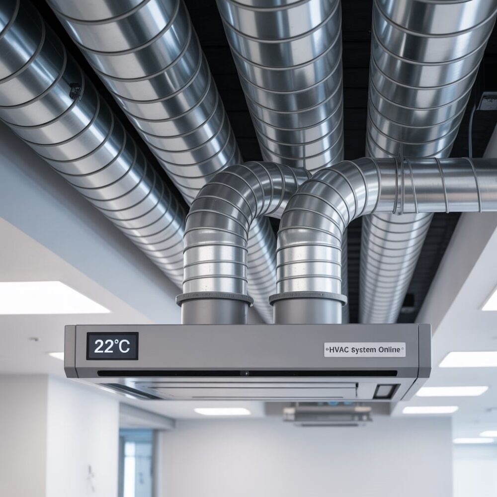 instalacja przewodów wentylacyjnych