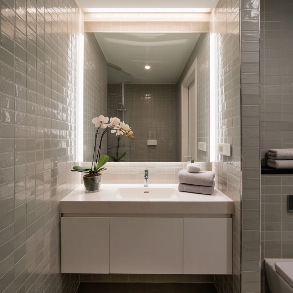 jasne płytki łazienkowe