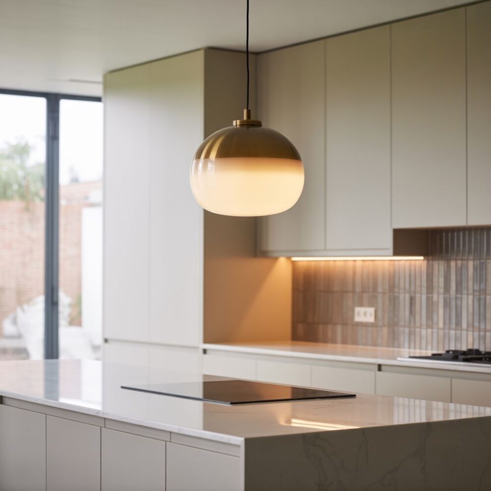 kuchnia z oświetleniem