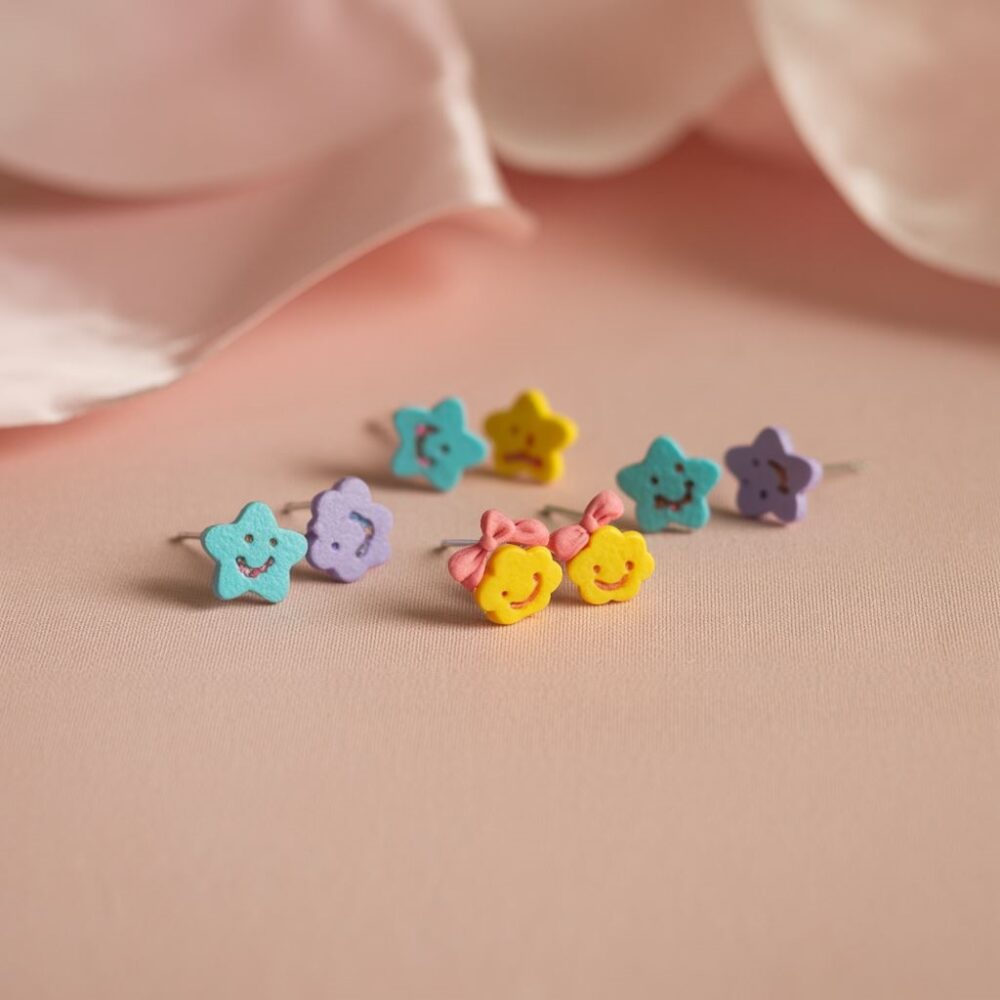 małe kolczyki dla dzieci