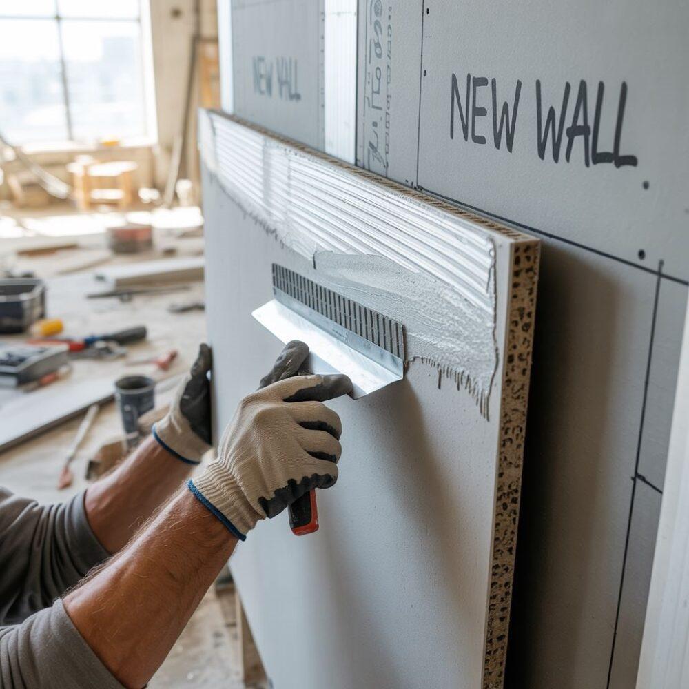 montaż regipsu na ścianie