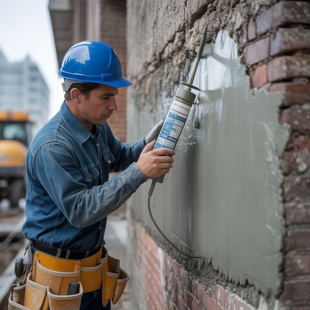 naprawa pęknięcia betonu