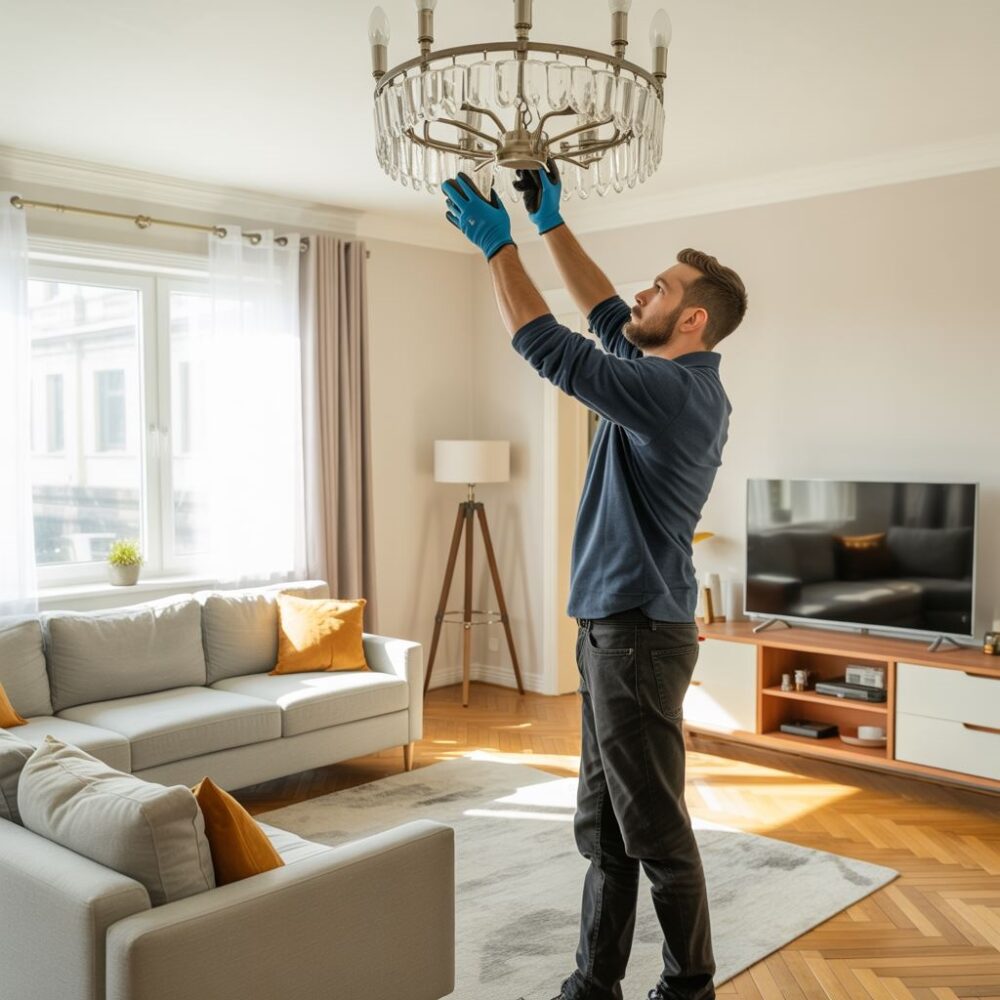 narzędzia do instalacji żyrandola