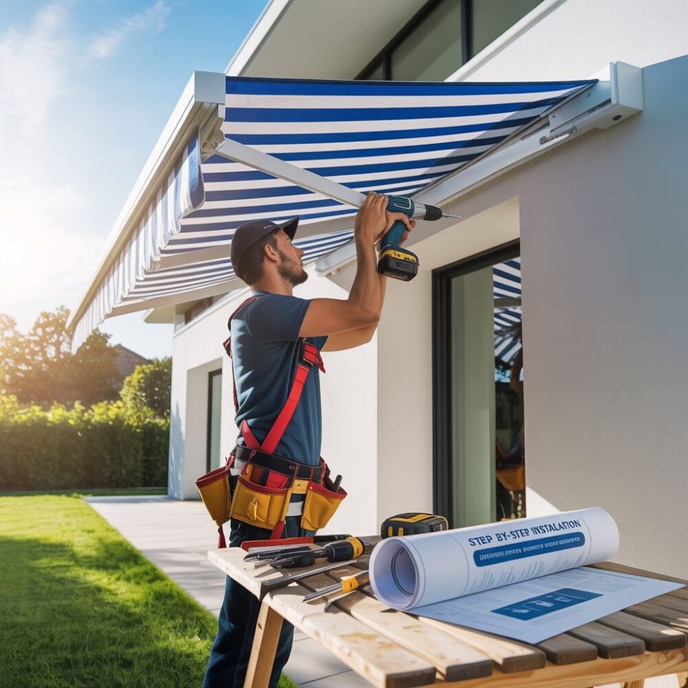 narzędzia do montażu markizy