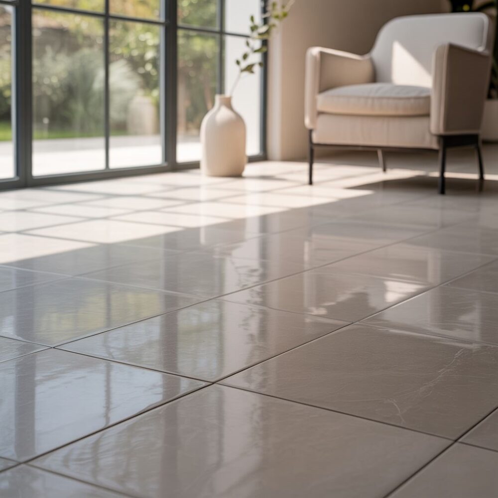 nowoczesna podłoga z płytek