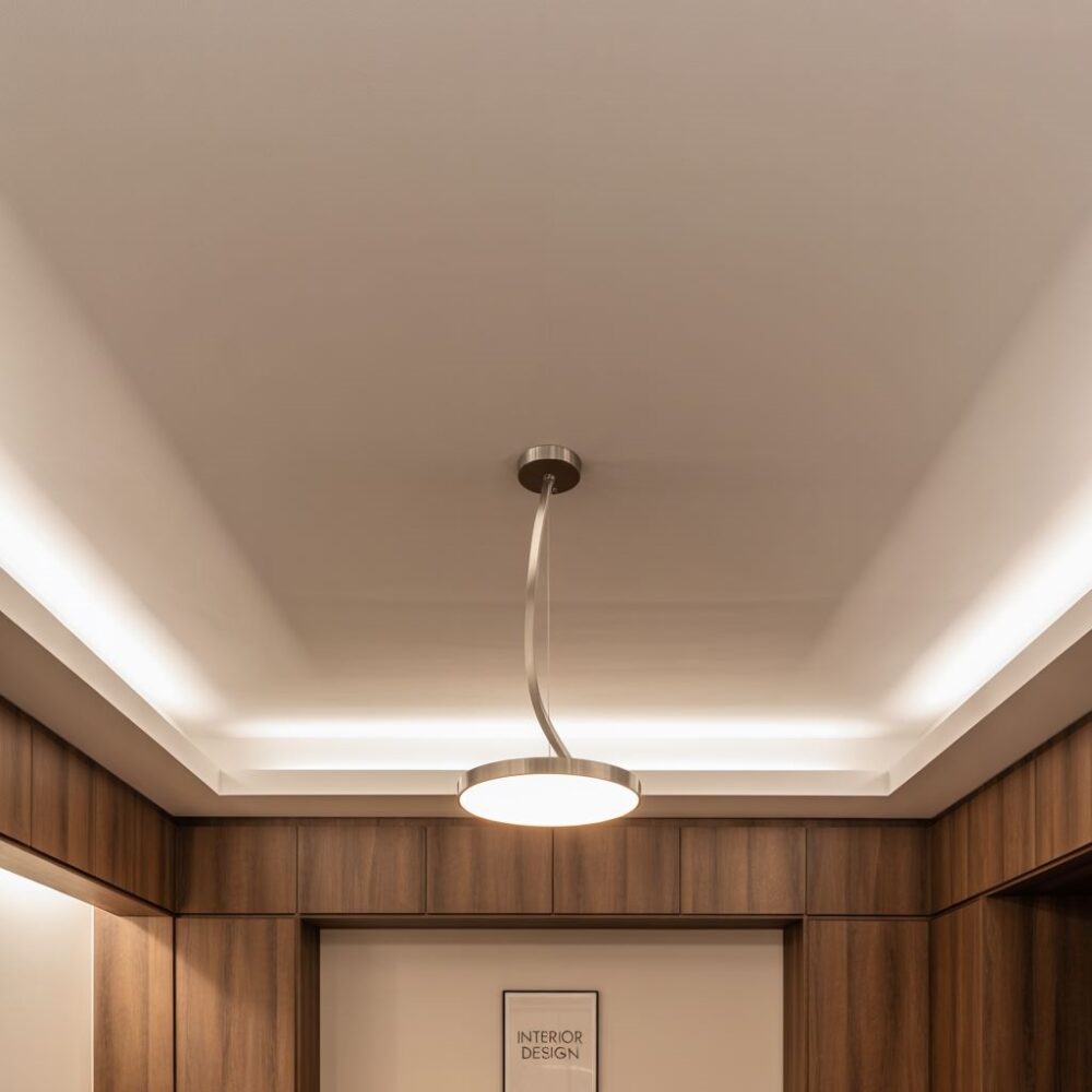 nowoczesny design sufitu