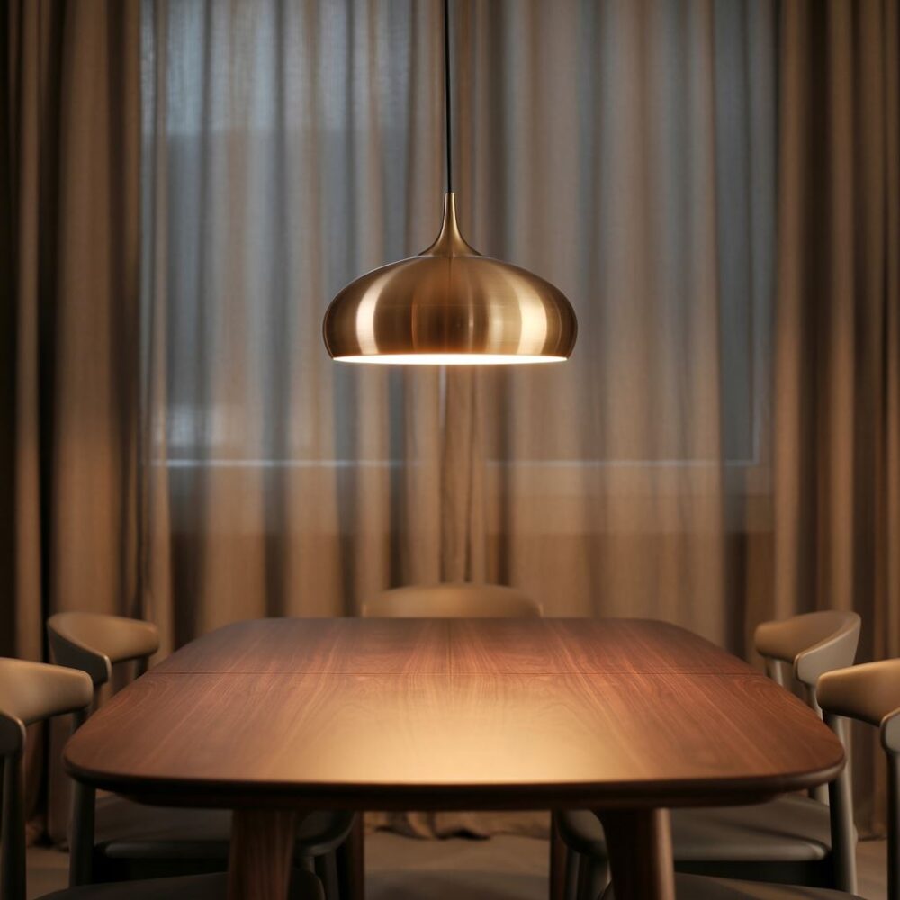 oświetlenie stołu jadalnego