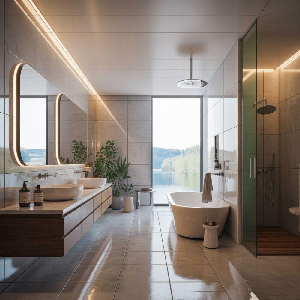 oświetlenie w łazience