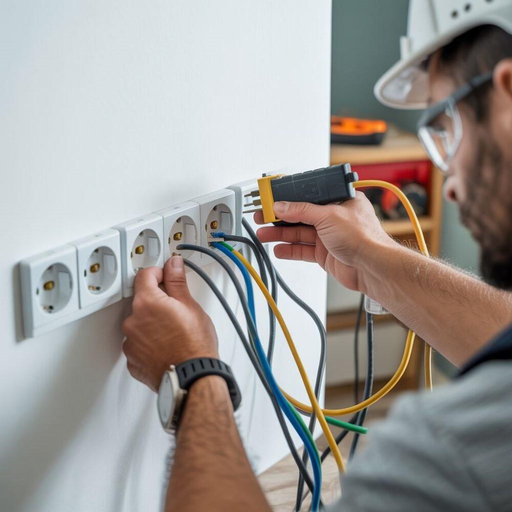 podłączanie gniazd elektrycznych