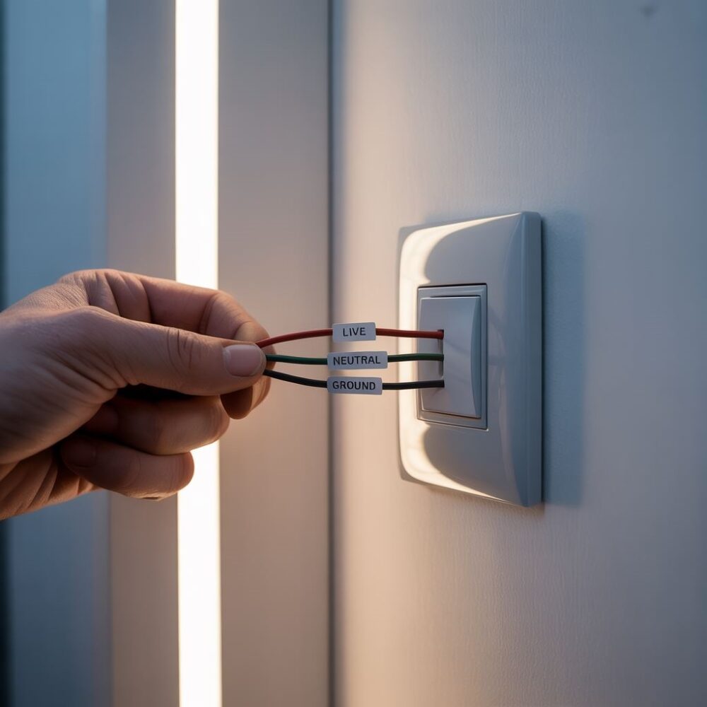 podwójny włącznik światła