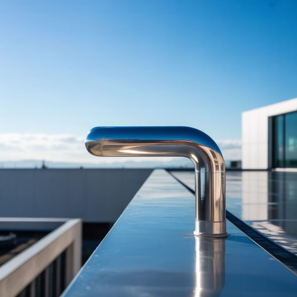 przewód odgromowy na dachu