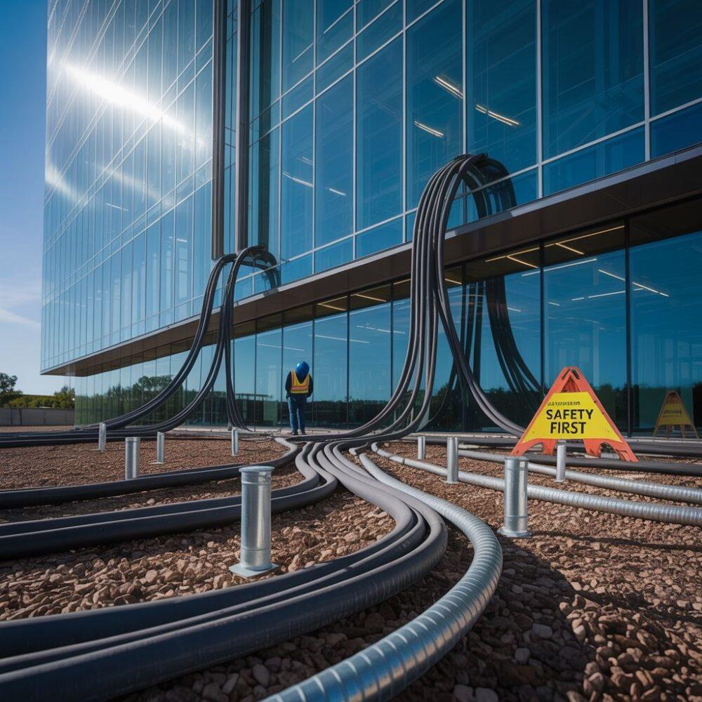 przewód odgromowy na dachu