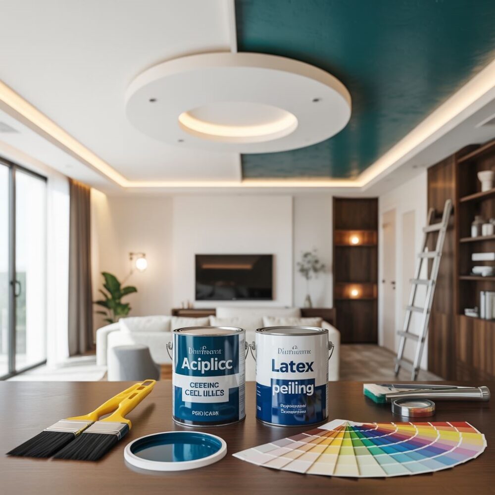 puszki farby akrylowej i lateksowej