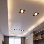 recesyjne lampy w suficie