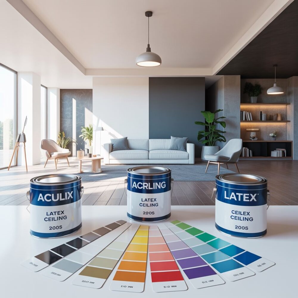 sufit malowany farbą