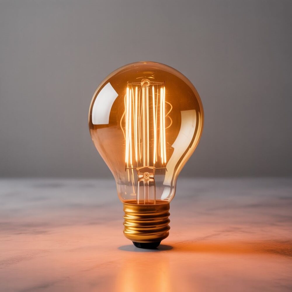 światło żarówki 60w