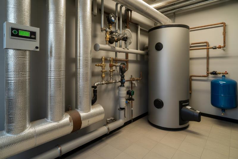 Kotłownia gazowa z zasobnikiem ciepłej wody użytkowej
