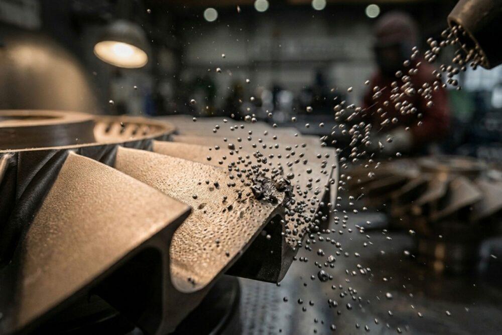 Shot peening
